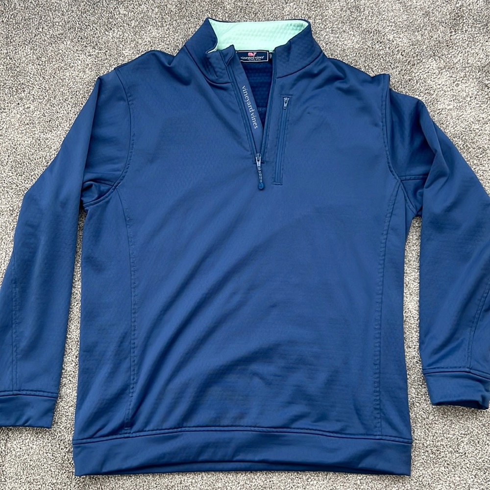 Vineyard Vines - Q Zip - Large - Blue
